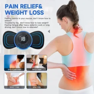 Electric EMS Body Massager Mat/Pad - Neck & Back Therapy